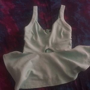 Mint green crop top